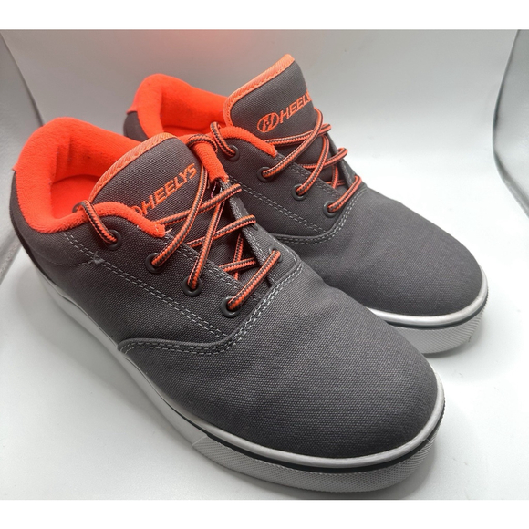 HEELYS Launch 771018 Youth Kids Size 6 Canvas Skate Shoe Gray Unisex Pre-owned - Picture 1 of 10